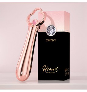 Taiwan OMYSKY - Heart Of The Ocean Luxury Wand Vibrator (Chargeable - Champagne Gold)